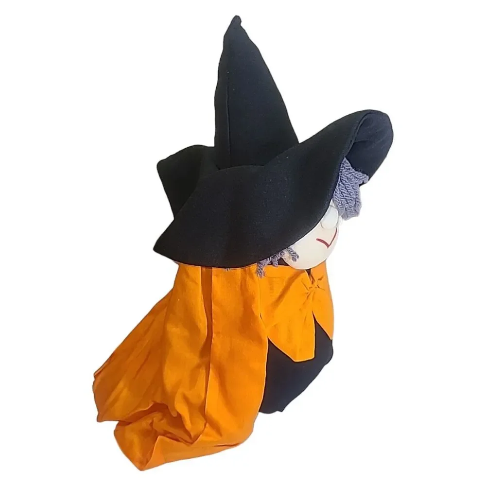 Vintage‎ Handmade Halloween Decor Witch Plush Doll 12